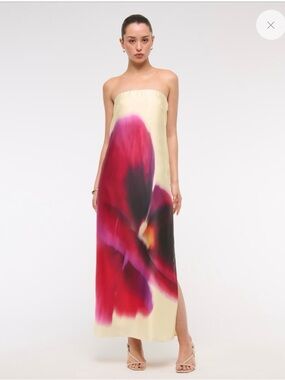 Abercrombie & Fitch | Dresses | Abercrombie Strapless Dropwaist Linen Blend  Maxi Dress | Poshmark
